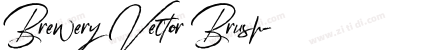 Brewery Vector Brush字体转换